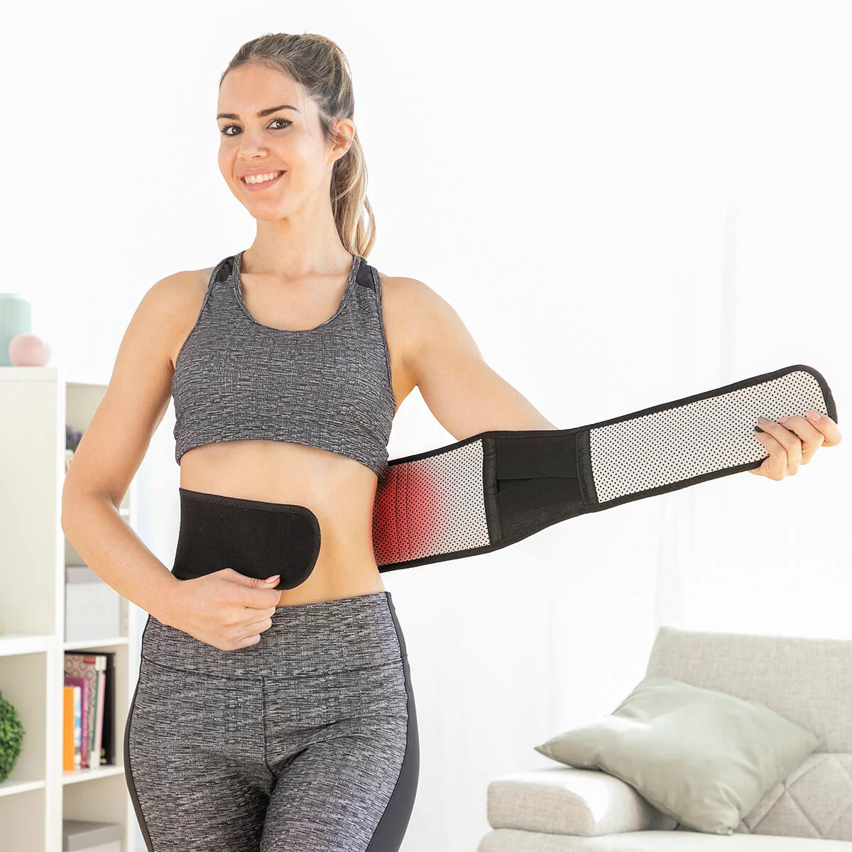 Hållningskorrigerande värmebälte med turmalinmagneter Tourmabelt InnovaGoods - Bild 2